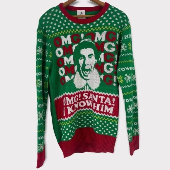 Elf Christmas‎ Sweater Holiday Sweater Size M - Picture 1 of 4